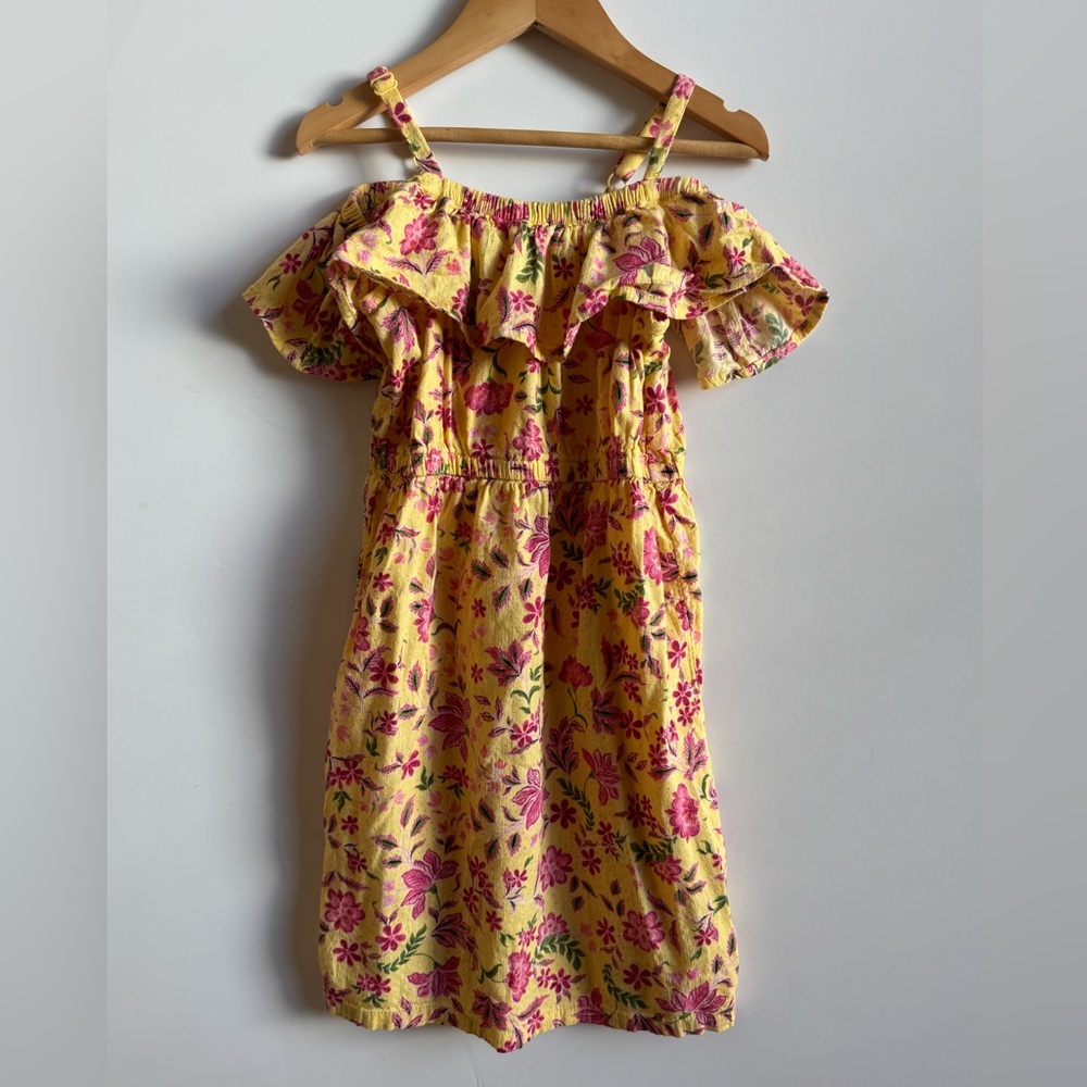 Girls Ruffled Tiered floral dress